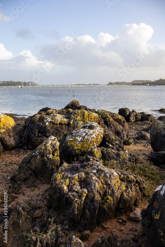 rocks and sea