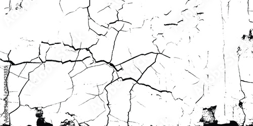 Cuadro en lienzo crack concrete white wall or Cement wall background