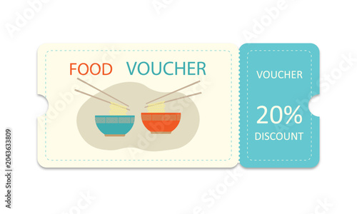 Discount ticket for a restaurant.