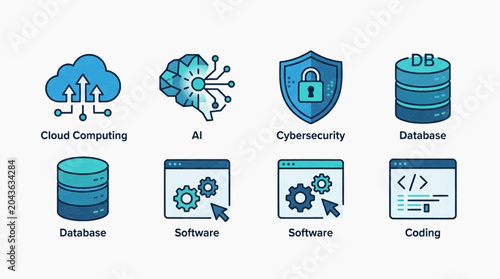 Technology and Innovation Minimal Icon Set