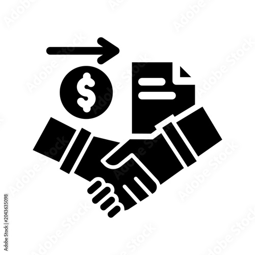 acquisition solid icon illustration vector graphic.eps