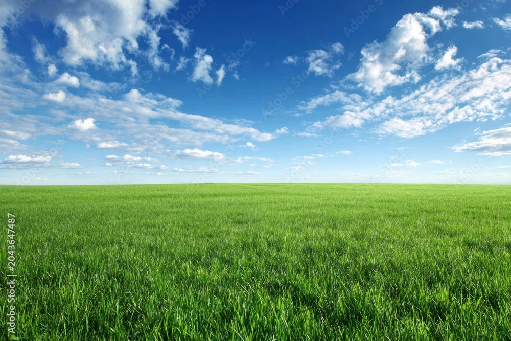 Obraz premium Farm field sky landscape peaceful.