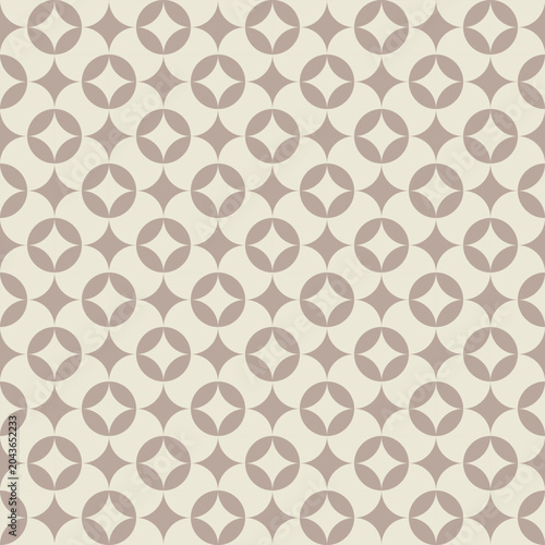 Geo florals dusty rose creamy - wallpaper, fabric, home décor pattern