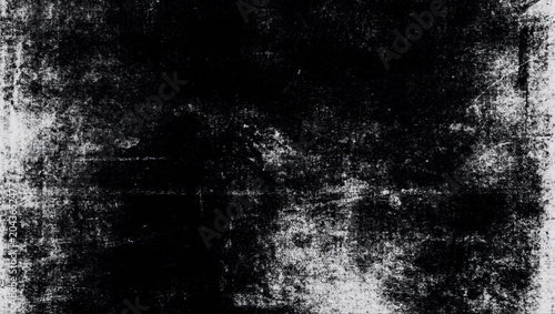 Black and white abstract grunge textured background with vintage worn paper, rough dirty surface and antique aged wall style