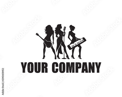 business logo design girl band