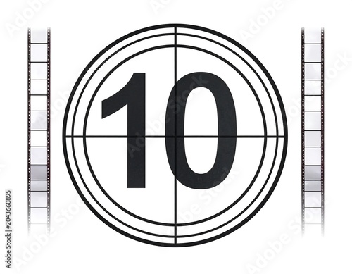 A large black number 10 in a circle with crosshairs on white