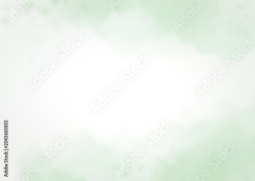 Green Watercolor Gradient Background With Soft Pastel Texture