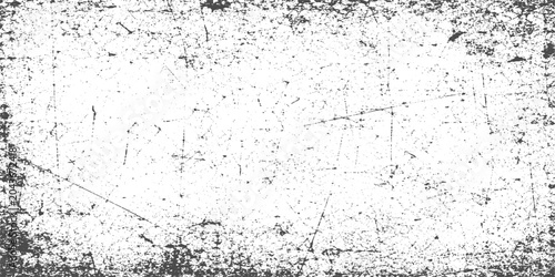 Quadro su tela Black Grunge Texture with Aged Grainy Overlay and Scratched Renovated Wall Background Template