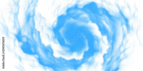 Fotografía Halftone cloud background