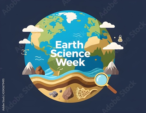 Earth Science Discovery Illustration for Earth Science Week