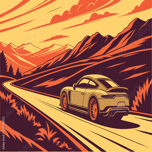 car in the desert