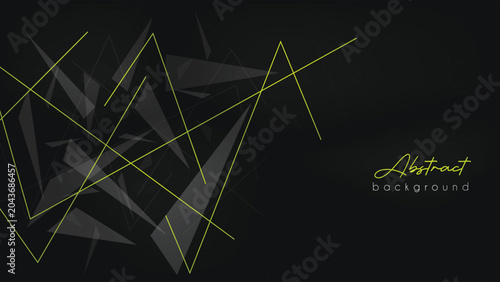 Creative Neon Green Abstract Background Template