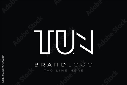 Photos TUN abstract letter logo design