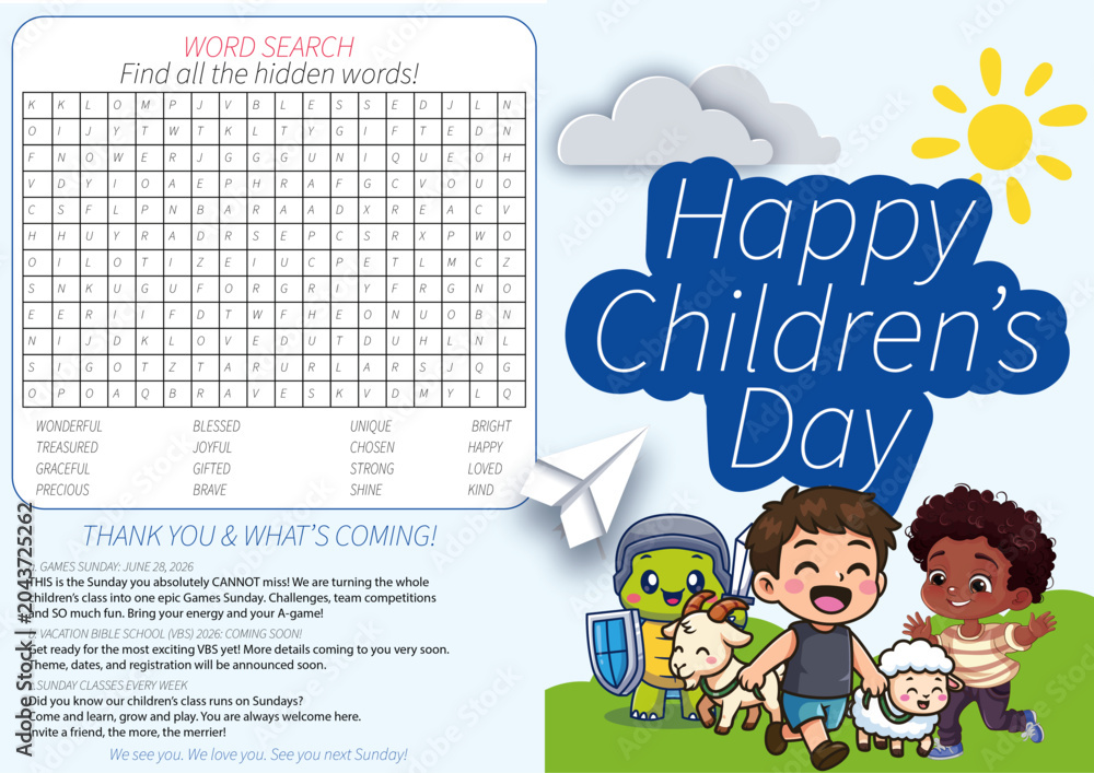 Fototapeta premium Children Booklet Design