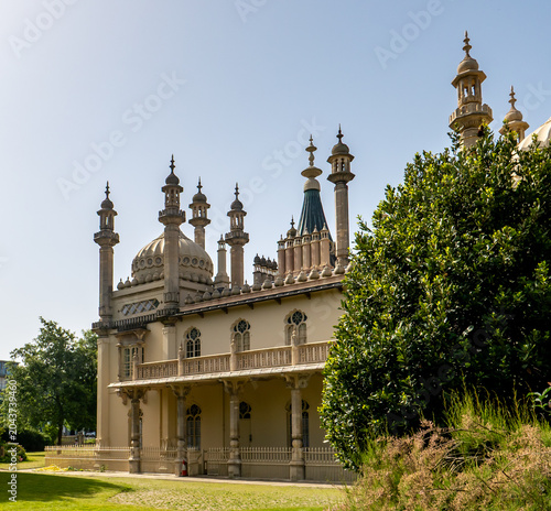 A view towards the Indian architectural inspired Brighton Pavilion