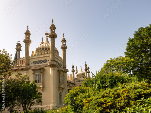 A view towards the Indian architectural inspired Brighton Pavilion