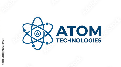 atom symbol vector illustration