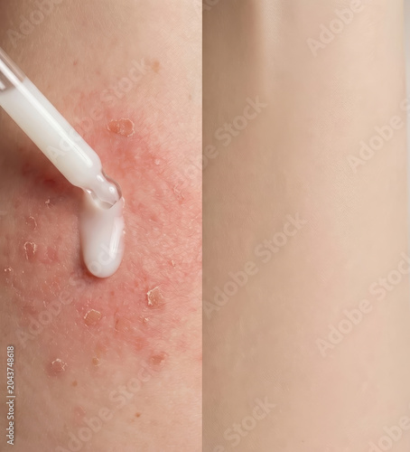 Skin inflammation treatment for dermatological recovery