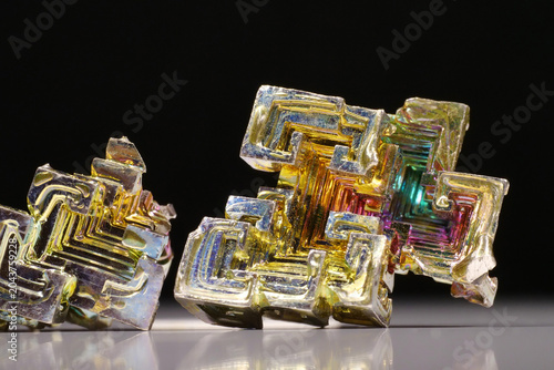 Foto Bismuth crystals