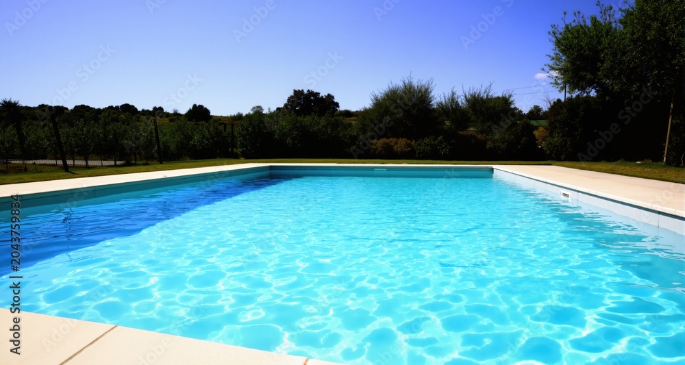 Fototapeta premium Swimming pool on a summer day 