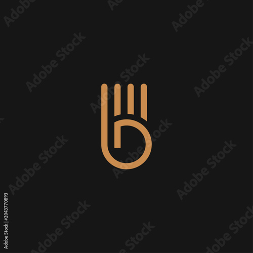 Hand palm Minimal Logo Design