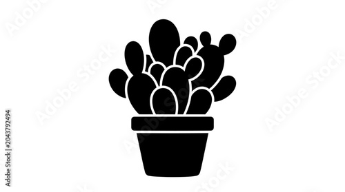 Obraz na płótnie Cactus Plant in a Pot.