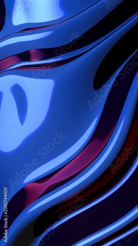Blue and purple abstract backdrop. High quality CG texture. 4K. 3D rendered overlay image. Ideal for banners, posters, web pages, social media, abstract background