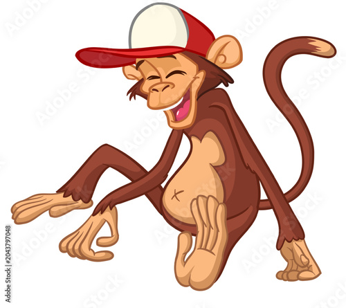Photography Cartoon funny monkey chimpanzee sitting