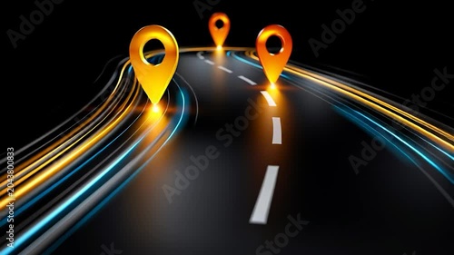 Navigating the Business Roadmap with Location Markers on a Digital