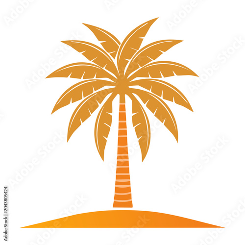 Stylized Palm Tree Icon