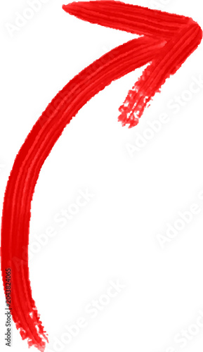 curved red arrow  vector. curved  red arrow isolated. curved red arrow 