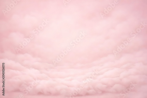 Soft Pink Fluffy Cloudy Background with Copy Space. Feminine Pastel Texture for Beauty and Luxury Branding, skincare, cosmetics, fashion, wedding, baby shower designs, banners. AI generated image.
