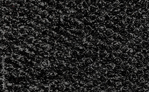 Schilderij op canvas あばたのある質感の表面でアスファルトの道やタールのイメージでデザインし黒と灰色でペイントした壁紙