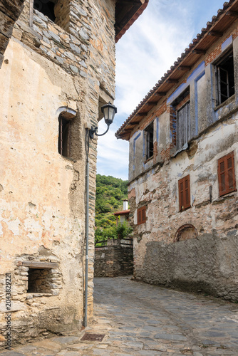 The historical Village of Ampelakia, Thessaly, Greece