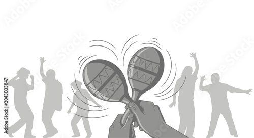 Canvas Print Tennis Rackets in Players Hand Closeup.