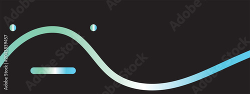 Photos A stylized green line graph with a frowning face on a fathers day