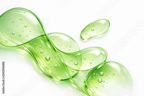 Green Liquid Blob Abstract