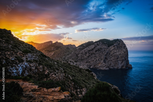 Foto Cap de Formentor at sunset