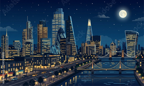 night city skyline