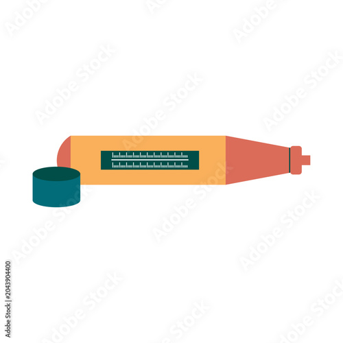 Schmidt Hammer Test Tool flat illustration isolated object