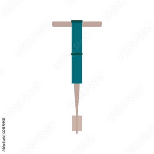 Flat Illustration of Manual Vane Shear Test Tool