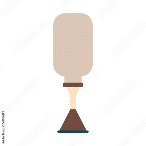 Flat Illustration of Sand Cone Density Test