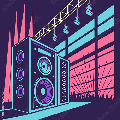 EDM Festival Neon Poster 1