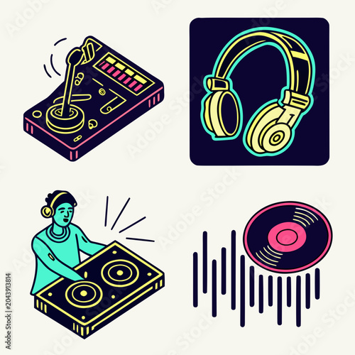Ultimate DJ Futuristic Icon Pack 1