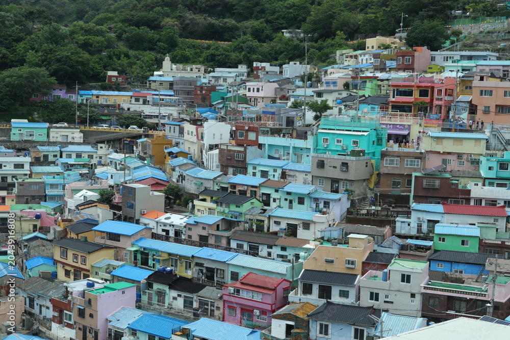 Fototapeta premium view of Gamcheon