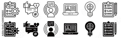 Foto Grammar icon set