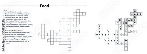 Tableau sur toile Crossword puzzle grid