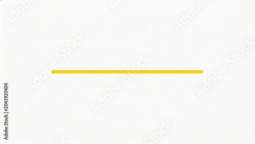 Yellow line on white background