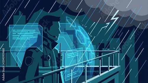 Emergency Responder Using AI Technology During Hurricane