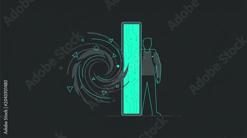 Physical AI Shield Protecting Human From Hurricane Vortex